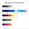 tank top color chart - Monty Python Merch